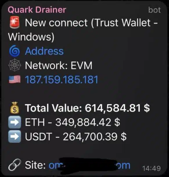 TON Drainer crypto drainer TON wallet support by Quark Drainer – works with Tonkeeper, Telegram Wallet, and more