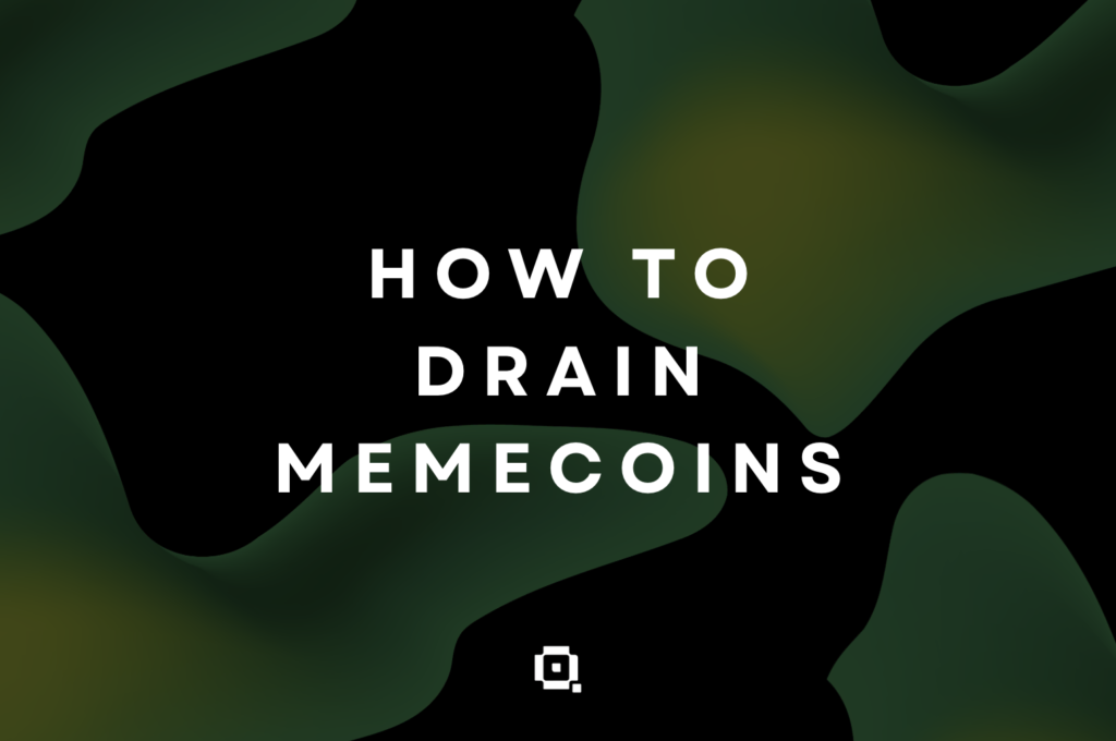 Quark Drainer interface showing active memecoin draining on Ethereum, Solana, BSC, Base, Avalanche, and Polygon networks