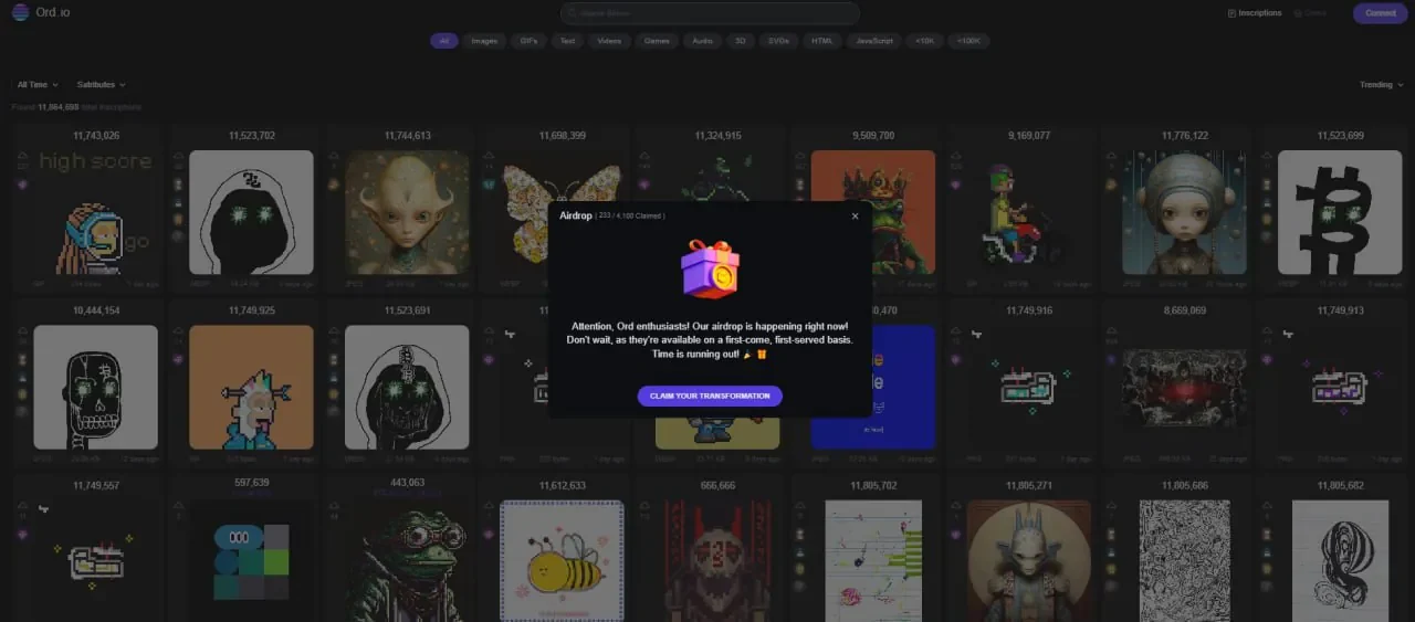 Fake NFT drop mint page – mimics exclusive collection launch to drain Phantom wallets