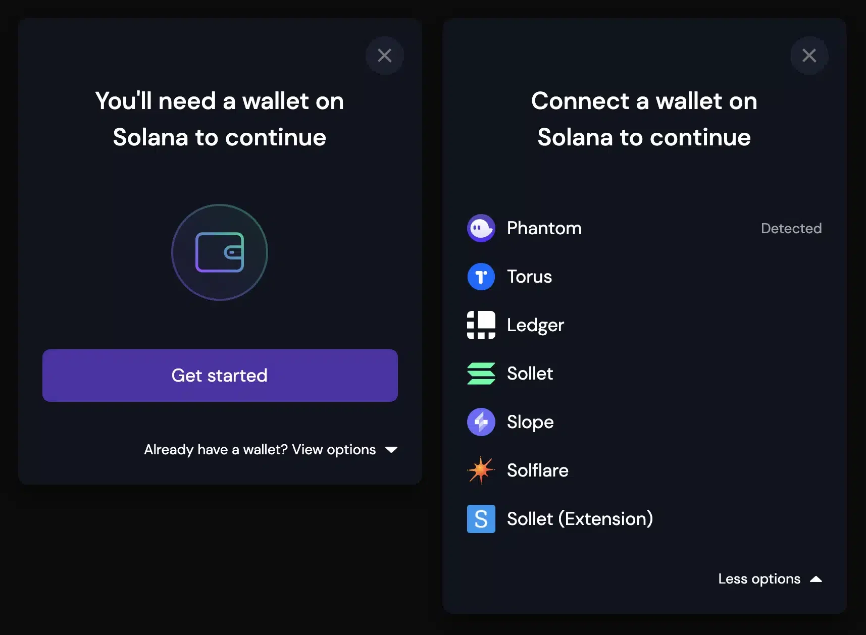 Customize modal window for solana wallets in quarklab panel